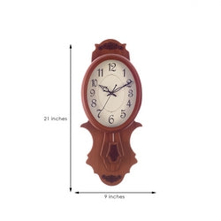 Premium Decorative Analog Wooden Pendulum Wall Clock 1