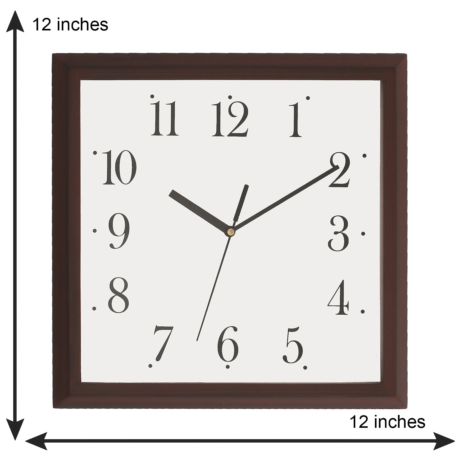 Square Shape Dial Contemporary Analog Wooden Designer Wall Clock 2
