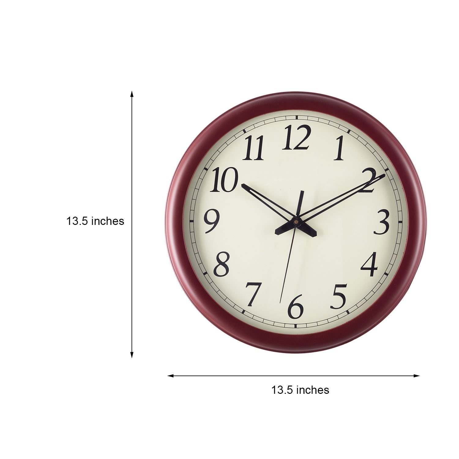 Premium Decorative Analog Brown Round Wooden Wall Clock 1