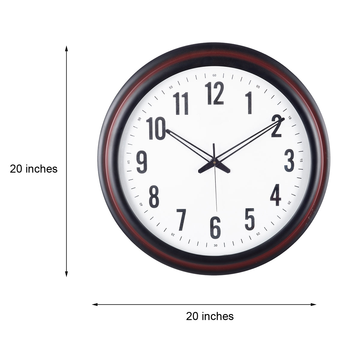 Premium Decorative Analog Brown Round Wooden Wall Clock 1