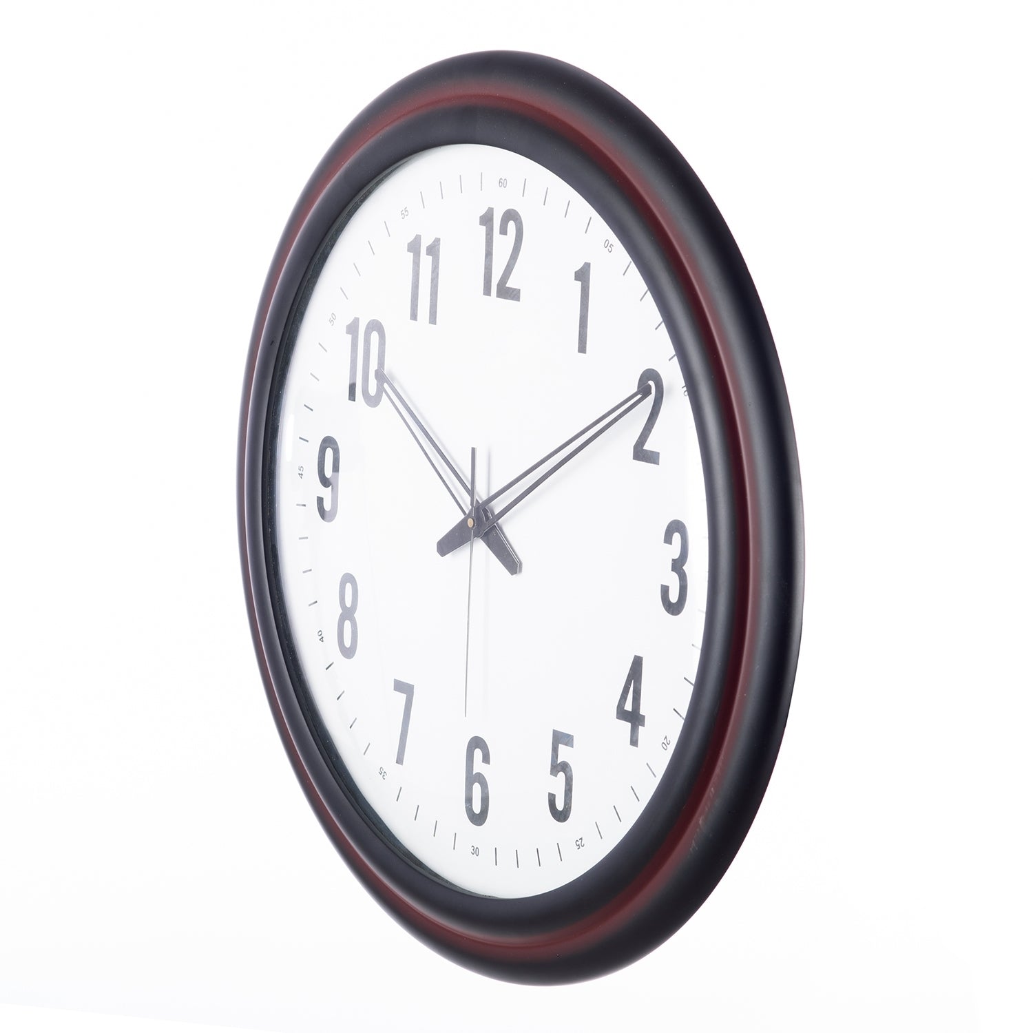 Premium Decorative Analog Brown Round Wooden Wall Clock 2