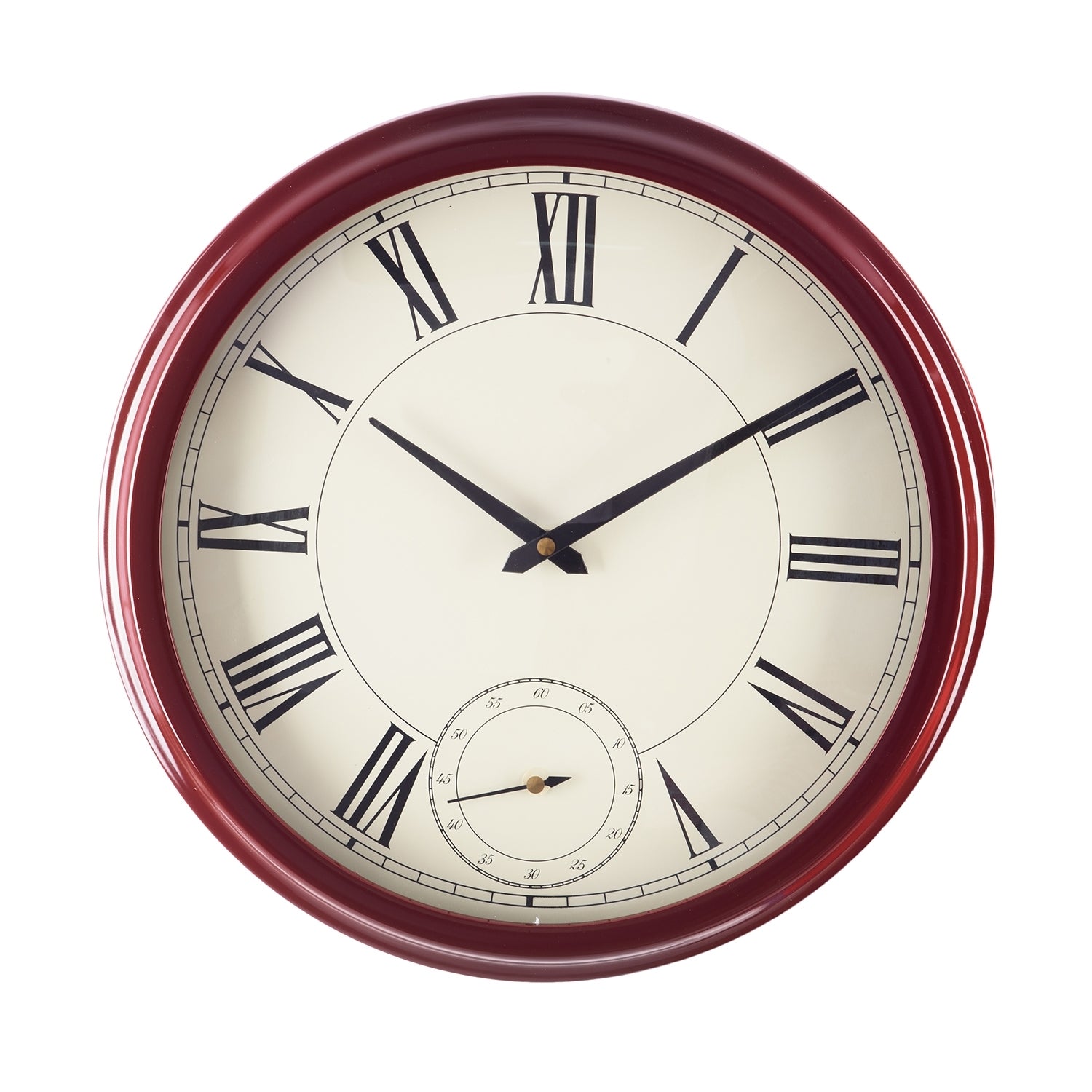 Premium Decorative Analog Brown Round Shape Wooden Wall Clock