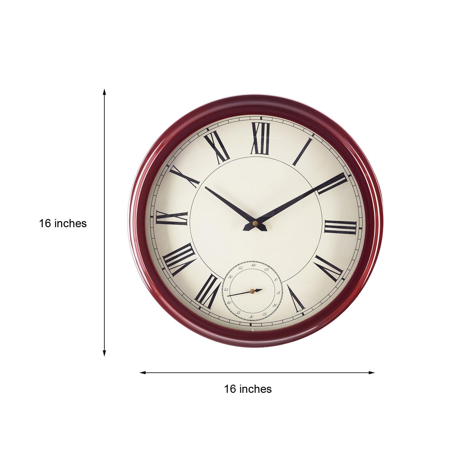 Premium Decorative Analog Brown Round Shape Wooden Wall Clock 1
