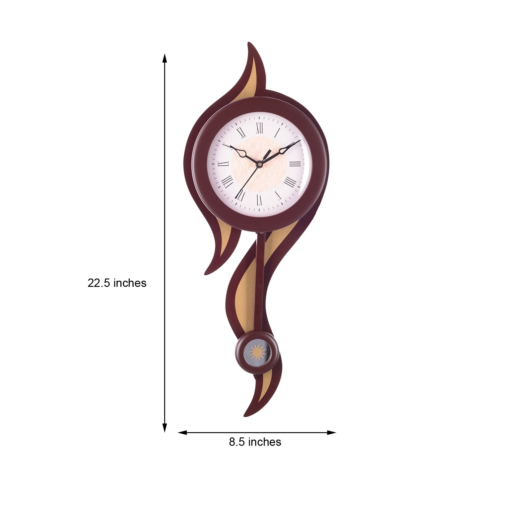 Decorative Analog Pendulum Wall Clock 1