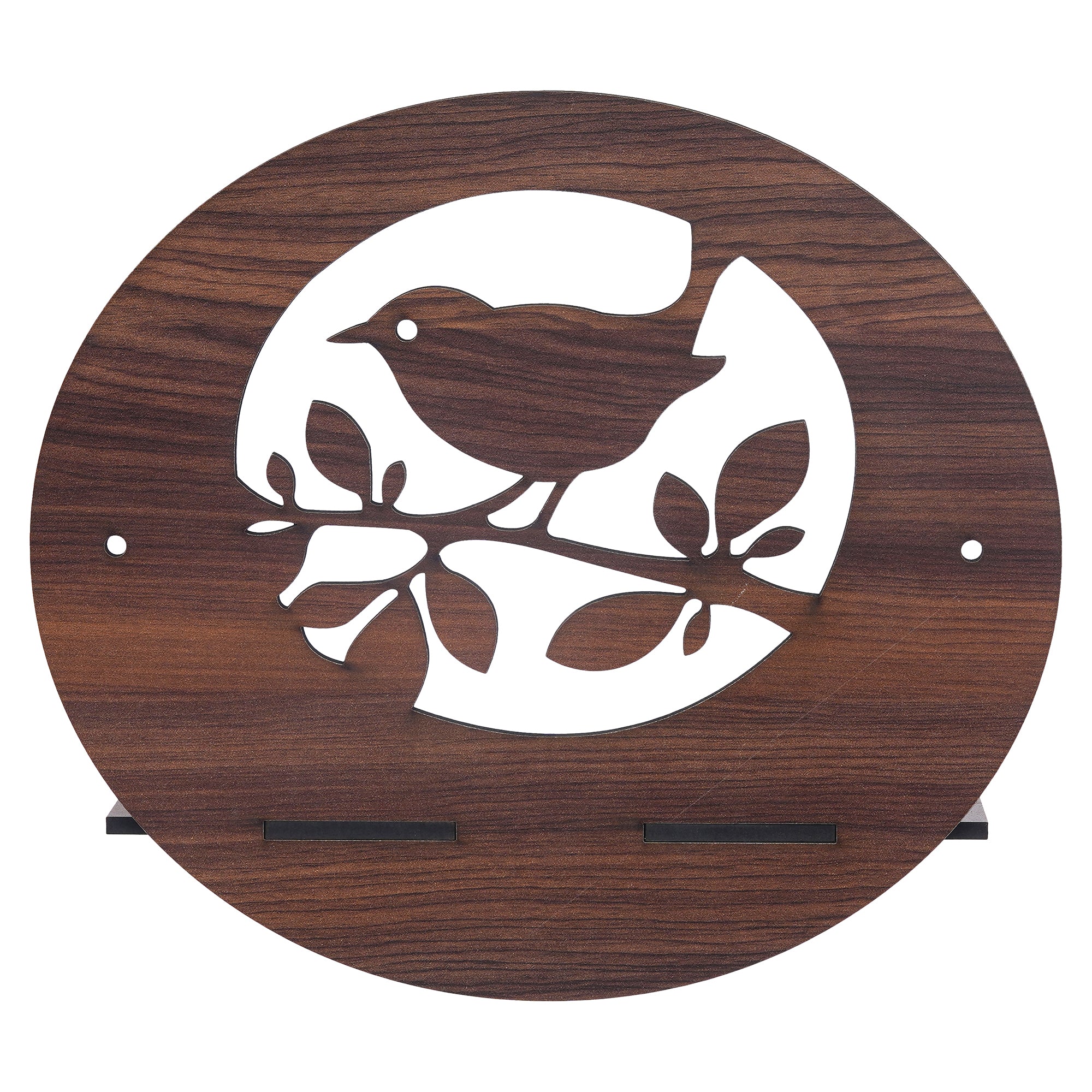 eCraftIndia Birds On a Tree Branch Cut Out Wooden Wall Shelf 6