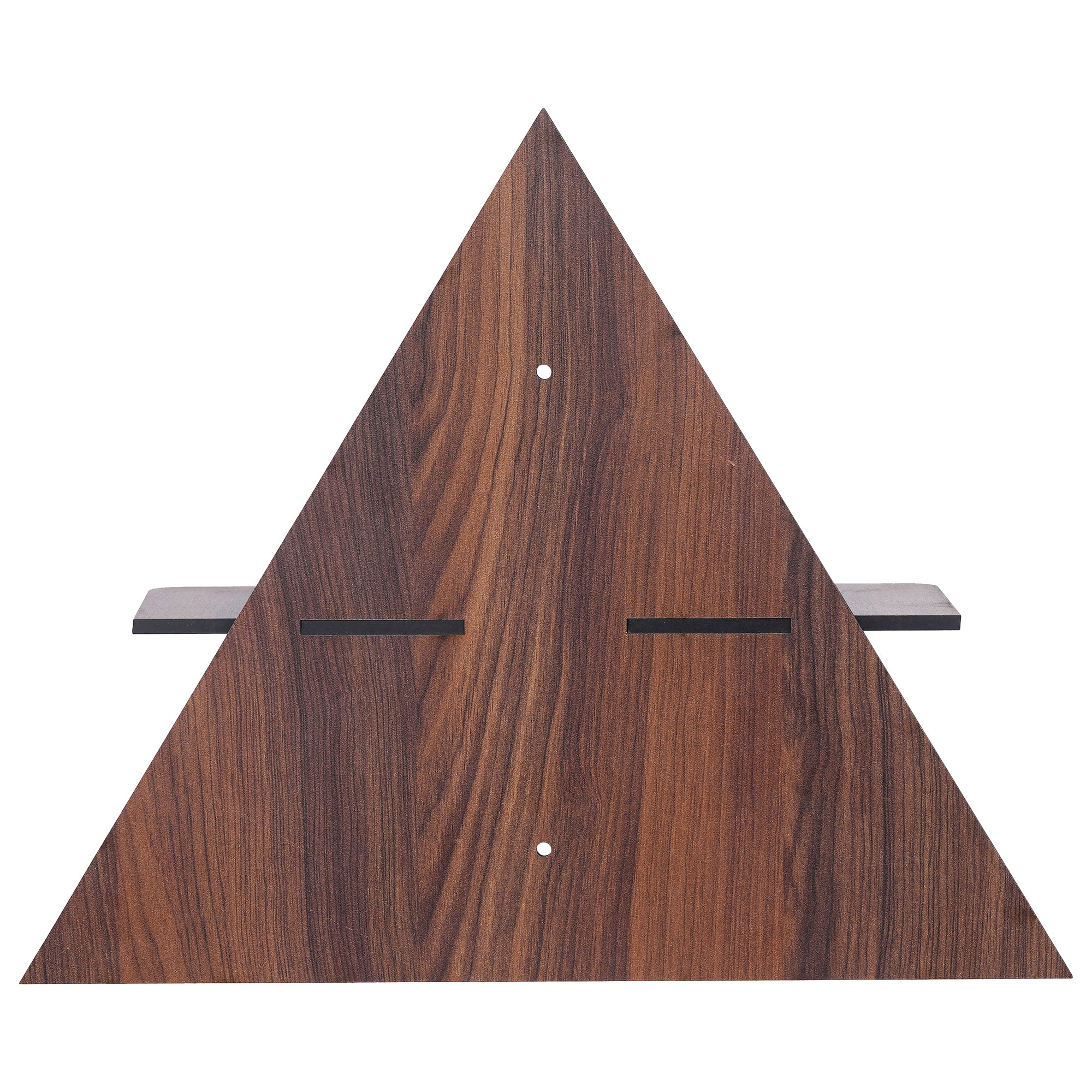 eCraftIndia Set of 4 Brown Triangle Shape Wooden Wall Shelves 6