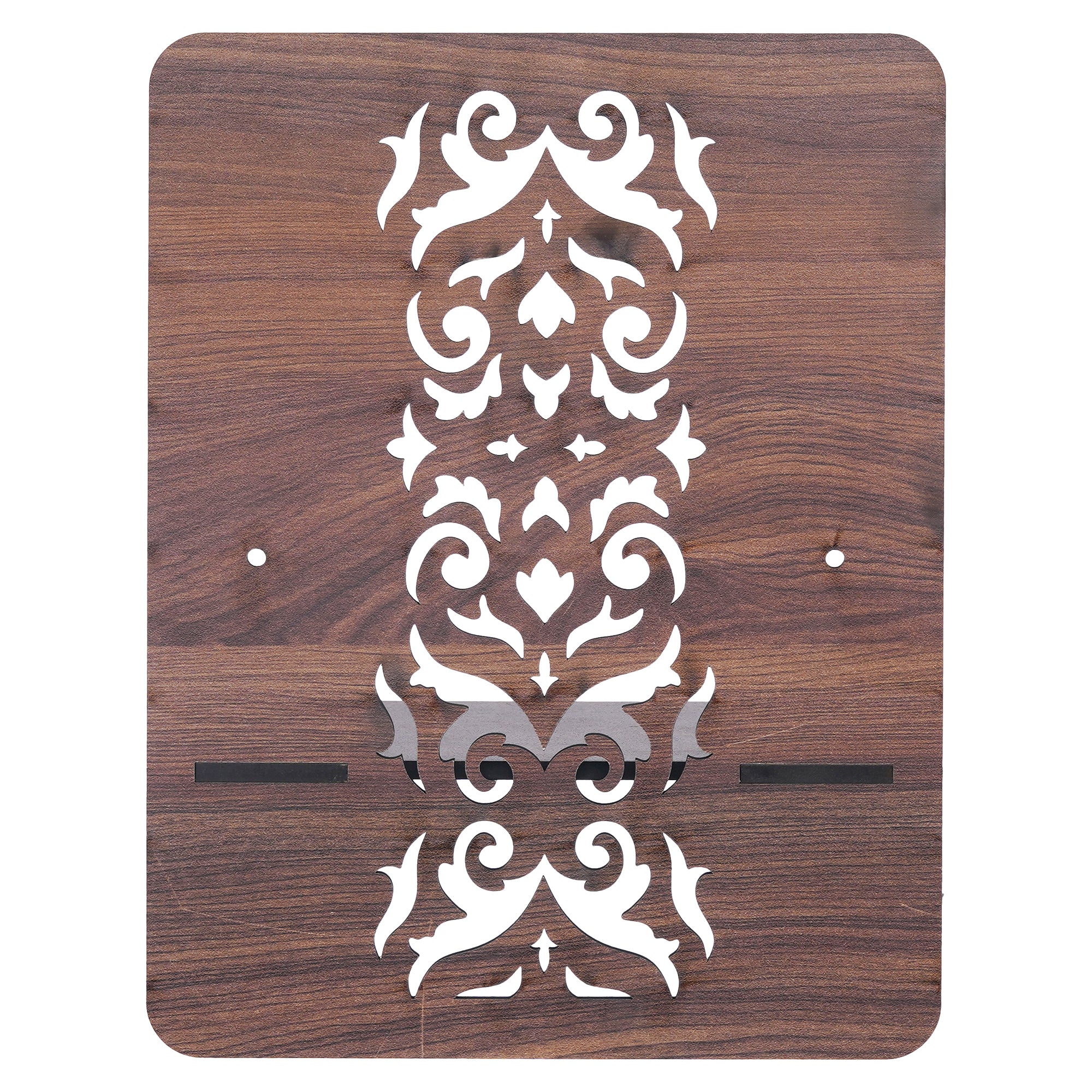 eCraftIndia Set of 4 Brown Rectangle Shape Designer Wooden Wall Shelves 6
